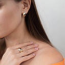 Сережки "Свобоння" в жовтому золоті с06789 Zipexpert ZIPEXPERT, фото 5
