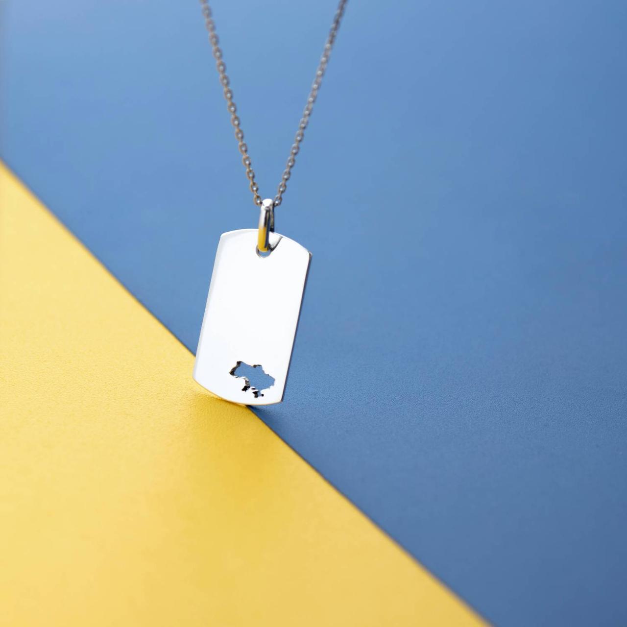 Срібний маленький жетон "Моя Україна" 
жетонмукр Zipexpert ZIPEXPERT, фото 1