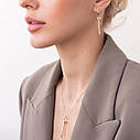 Сережки "Гвозд" у жовтому золоті с07870 Zipexpert ZIPEXPERT, фото 3