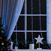 Гірлянда Штора Водоспад 320 Led 3 х 3 м 220V Мульти пр/пр