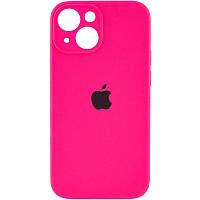 Чехол Silicone Case Full Camera Protective (AA) для Apple iPhone 14 Plus (6.7") Рожевий / Barbie pink