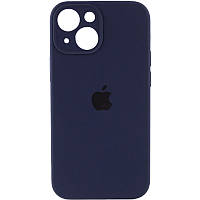 Чехол Silicone Case Full Camera Protective (AA) для Apple iPhone 14 Plus (6.7") Темно-синій / Midnight blue