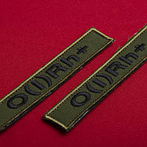 Шеврон на липучці група крові 1+ 2х12 см для позначення групи крові військова нашивка патч для одягу перша, фото 3