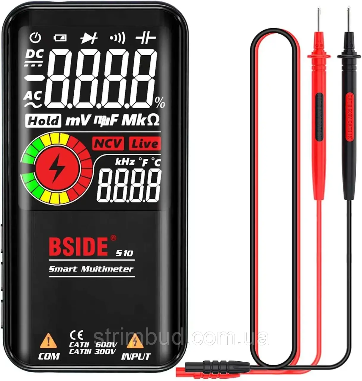 Цифровий мультиметр BSIDE S10 з ліхтариком