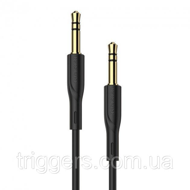 AUX-Кабель BOROFONE BL1 Audiolink 3.5mm/1m black