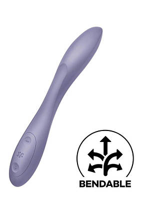 Satiffyer g-spot flex 2 універсальний вібратор, гнучка бочка з фіксацією положення, фото 2
