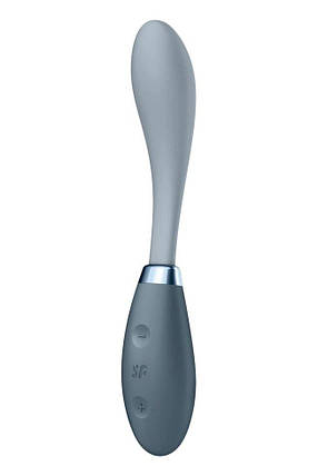 Satiffyer g-spot flex 3 сірий вібратор, гнучка бочка з фіксацією положення, фото 2