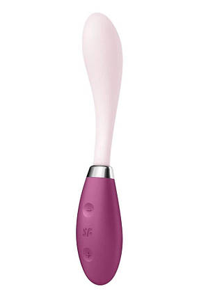 Satispyer g-spot flex 3 червоний вібратор, гнучка бочка з фіксацією положення, фото 2
