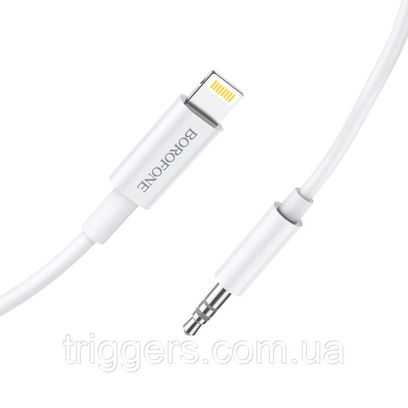 AUX-Кабель BOROFONE BL9 Digital audio for Lightning/1m white