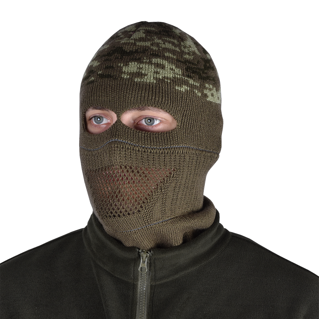 Шапка-балаклава зимова тактична ЗСУ Brotherhood хакі піксель, фото 1