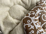Ковдра зимова двоспальна з відкритим хутром двоспальна/Вкривало двостороннє, фото 2