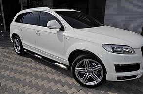 Бічні труби Ø70 (2 шт., Нерж.) d60 без пластикових вставок для Audi Q5 2008-2017