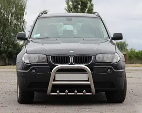 Кенгурятник (нерж.)60 мм для BMW X3 E-83 2003-2010рр.