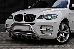 Кенгурятник WT003 (нерж.) 50мм для BMW X6 E-71 2008-2014рр.