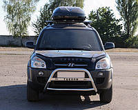 Кенгурятник WT025 (нерж.) для Hyundai Tucson JM 2004 гг.