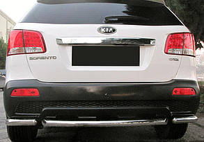 Задні кути з центральної AK007-3 (2 шт., нерж.) для Kia Sorento XM 2009-2014рр.