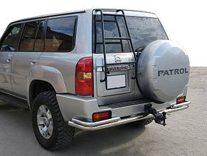 Задня дуга AK005-3 (нерж) для Nissan Patrol Y61 1997-2011 рр.