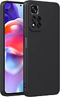 Xiaomi Redmi Note 11 Pro Plus JBL 5G силиконовый чехол микрофибра Black