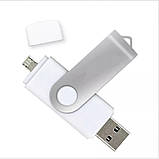 Флеш накопичувач 64 gb USB OTG micro USB для телефона та комп'ютера, фото 4