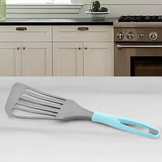 Довга пластикова кухонна лопатка для тефлонового посуду, ВР-228, фото 2