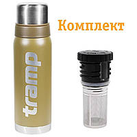 Комплект Tramp Термос 0,75 л TRC-031-olive + Пробка для термосов Expedition UTRA-287