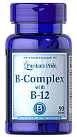 Puritans Pride, Витамины Vitamin B-Complex and Vitamin B-12, ( 90 таблеток )