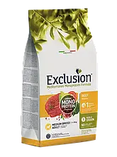 Корм для собак середніх порід Exclusion ADULT BEEF MEDIUM BREED 12 кг