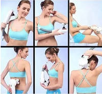 Ручной вибрационный массажер для тела Magic Massager 8в1 бытовой вибромассажер для спины шеи с насадками