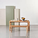 Дизайнерський кухонний стіл з натурального дерева дуб, фото 5