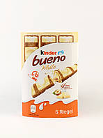 Вафельные батончики с ореховым кремом Kinder Bueno White 6 шт Италия