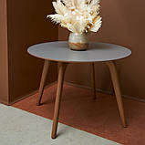 Дизайнерський круглий кухонний стіл з натурального дерева, фото 3