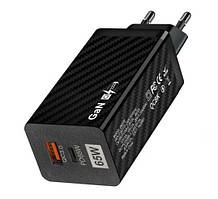 Зарядний пристрій Мережевий адаптер GaN BK378 USB Type-C 65W