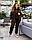Спортивний костюм трійка жіночий теплий на флісі з теплою жилеткою на синтепоні великих розмірів 48-62, фото 5
