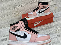 Женские кроссовки Nike Air Jordan 1 Ретро Nike Air Jordan 1 Retro High. Найк Аир Джордан 1 Розовые