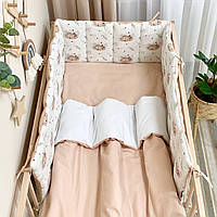 Комплект постельного детского белья для кроватки Baby Dream Оленёнок топ