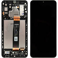Дисплей для Samsung A32 5G (A326) с сенсором черный + рамка сервисный оригинал (снят с нового телефона)
