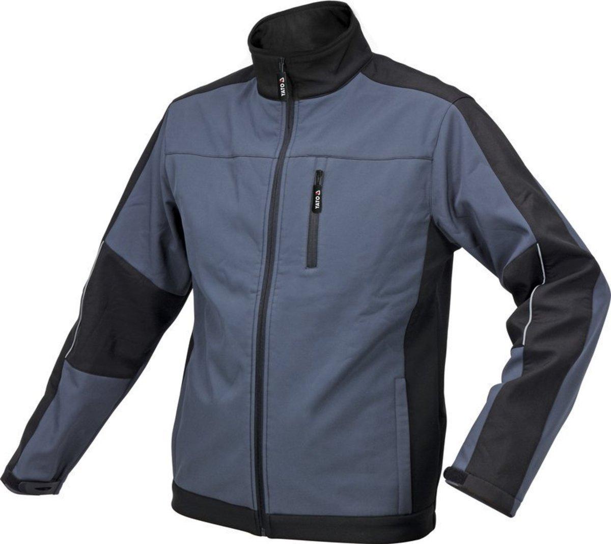 Куртка робоча SOFTSHELL YATO розмір S, чорно-темно-сіра, 3 кишені, 96% поліестер і 4% спандекс(DW) Baumar - Завжди Вчасно