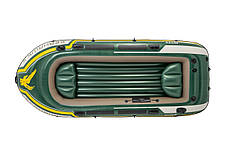 Надувний човен Intex 68351 Seahawk 4 (351х154х48 см) ручний насос 1.7 л, весла 2 шт., фото 4