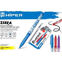 АКЦИЯ!!! Ручка гелевая HIPER Ace Gel HG-125 0.6 красная (10/100)