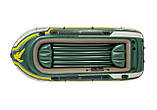 Надувний човен Intex 68351 Seahawk 4 (351 х 154 х 48 см) ручний насос 1.7 л, весла 2 шт, фото 2