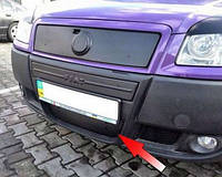 Зимняя накладка на решетку радиатора Fiat Doblo 2005-2011 (Нижняя) матовая