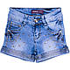 Джинсові дитячі шорти для дівчаток, фото 2
