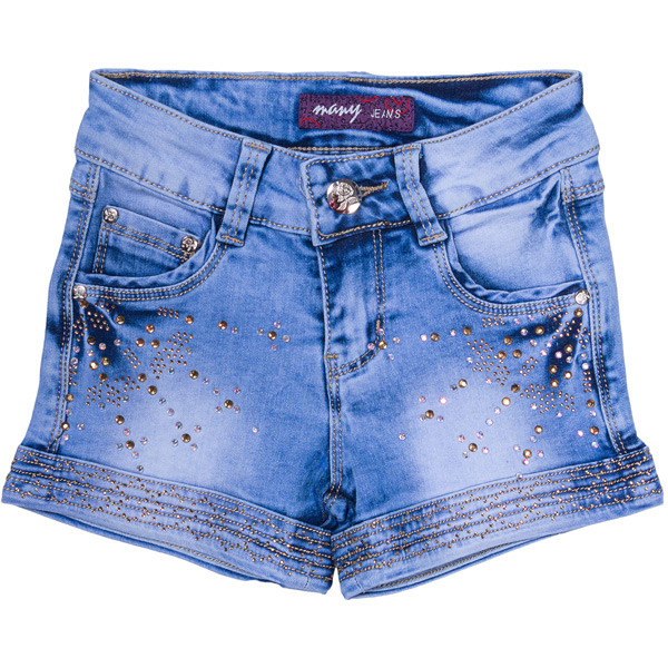 фотографія джинсові дитячі шоррты блакитного кольору
