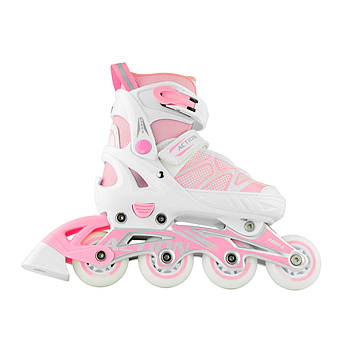 Роликові ковзани Action 2 в 1 Riply/Pink/33-36