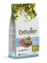 Сухий корм Exclusion з тунцем для цуценят малих порід, 2кг