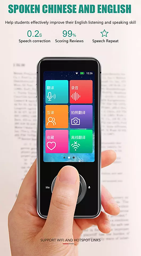Купить Умный портативный голосовой переводчик M9 языков 107, цена 3948 ...