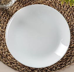 Тарілка біла обідня Zelie 250 мм V7140 /3729  6шт