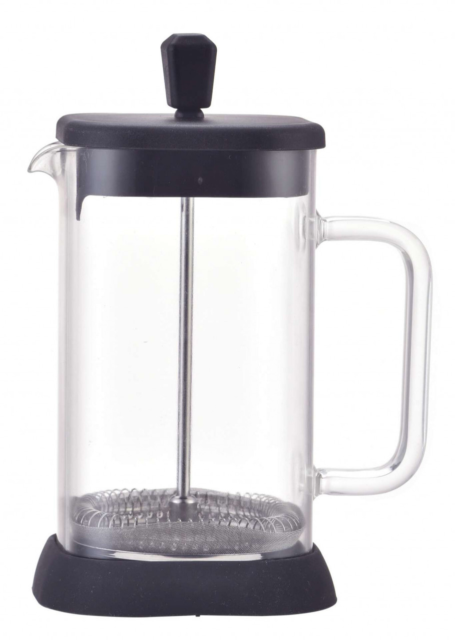 Френч-прес для кави та чаю 1 л Con Brio CB-6610 B з подвійними стінками скляний заварник