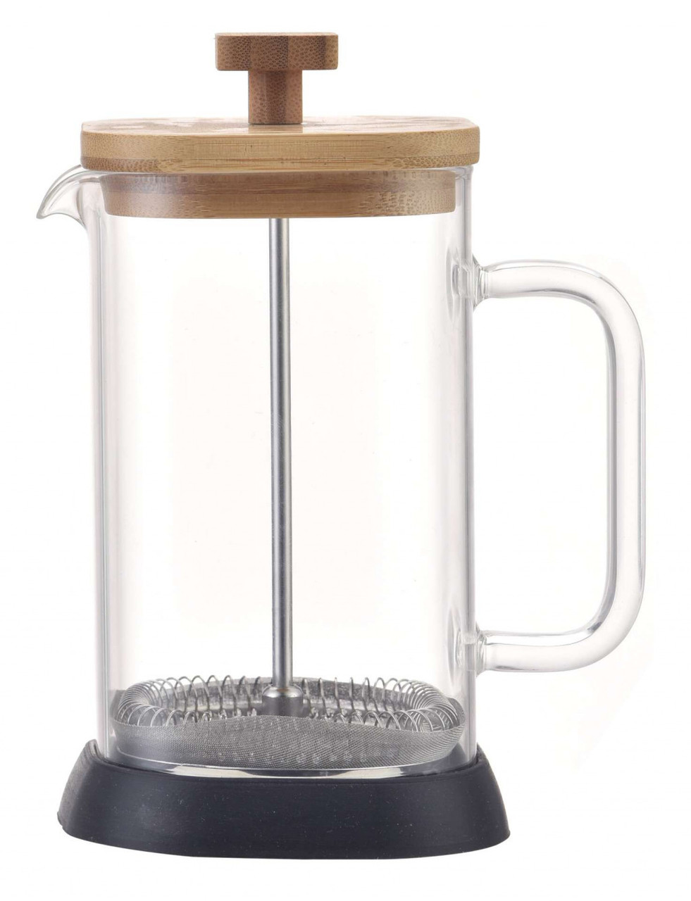 Френч-прес для кави та чаю 1 л Con Brio CB-6610 W з подвійними стінками скляний заварник