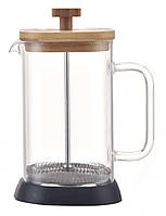 Френч-пресс (Заварник) с двойными стенками для чая и кофе Con Brio (Кон Брио) 1 л (CB-6610 W)